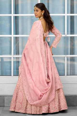 Lehenga Set for Indian Wedding – Blush Blossom Rooh Rang by Shasha Gaba