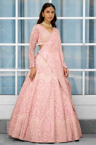 Lehenga Set for Indian Wedding – Blush Blossom Rooh Rang by Shasha Gaba