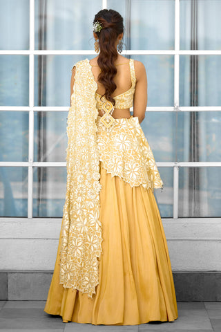 Lehenga Set for Indian Wedding – Marigold Muse Rooh Rang by Shasha Gaba