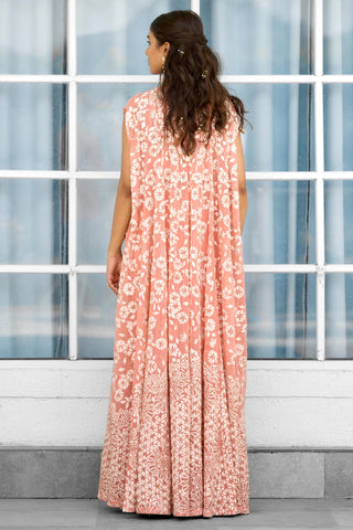 Cape Set for Festive Wear – Petal Dust Rooh Rang by Shasha Gaba