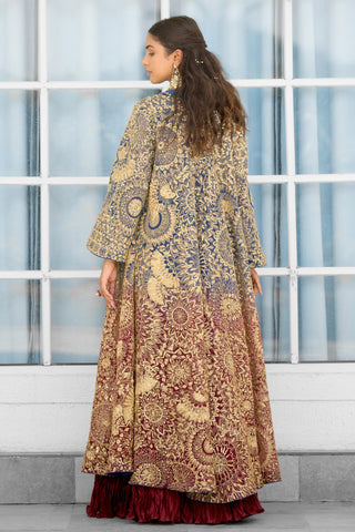 Cape Set for Indian Wedding Wear – Scarlet Desire Rooh Rang by Shasha Gaba