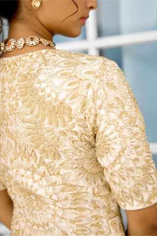 Sharara Set for Wedding Festivities – Sun Ray Rooh Rang by Shasha Gaba