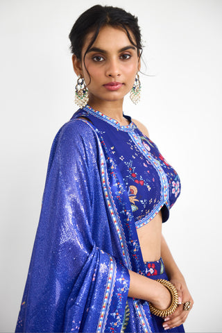 Lehenga Set for Wedding Functions – Peacock Garden Rooh Rang by Shasha Gaba