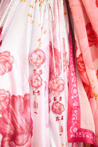 Lehenga Set for Wedding Evenings – Blush Bloom Rooh Rang by Shasha Gaba