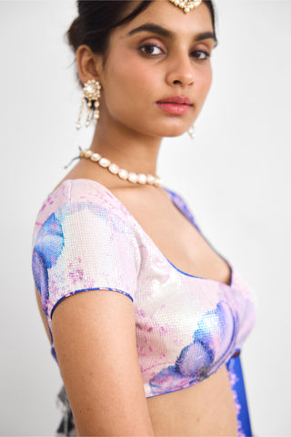 Lehenga Set for Indian Wedding – Lavender Twilight Rooh Rang by Shasha Gaba