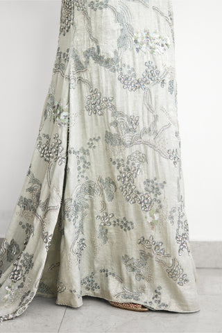 Gown for Contemporary Wear – Sea Breeze Rooh Rang by Shasha Gaba