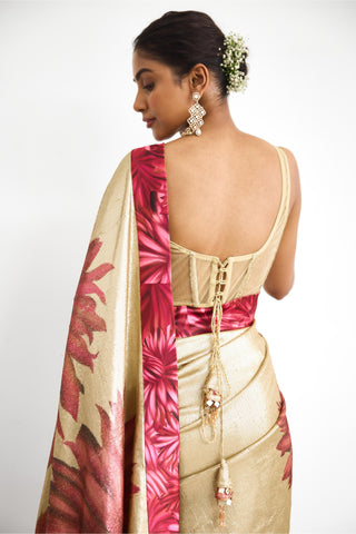 Saree for Indian Wedding – Golden Hour Rooh Rang by Shasha Gaba