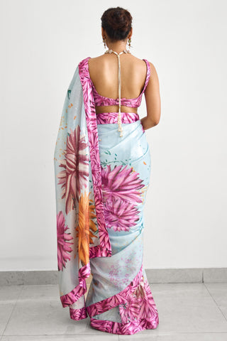 Saree for Indian Wedding – Bright Flower Rooh Rang by Shasha Gaba