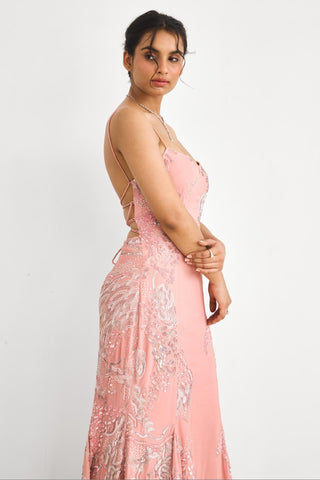 Gown for Contemporary Wear – Cherry Dreams Rooh Rang by Shasha Gaba