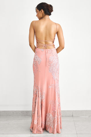 Gown for Contemporary Wear – Cherry Dreams Rooh Rang by Shasha Gaba