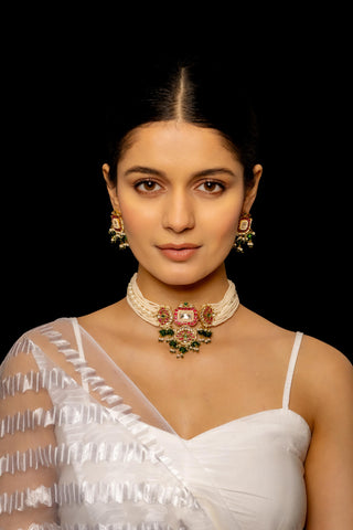 Choker Set for Festive – Multicolor – Shlok Jewels