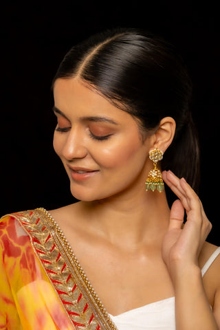 Earrings for Festive – White – Shlok Jewels