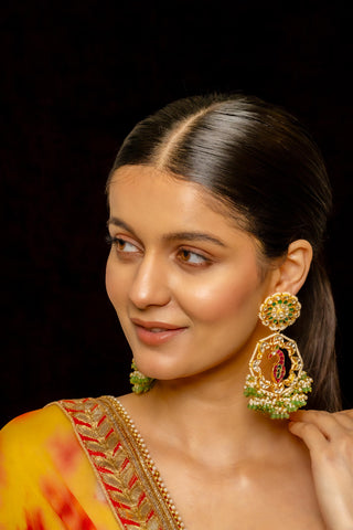 Earrings for Festive – Multicolor Copper by Shlok Jewels