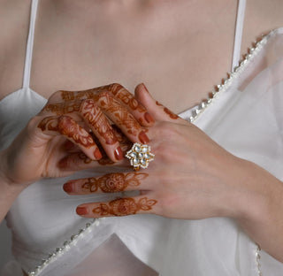 Ring for Festive – White Copper by Shlok Jewels