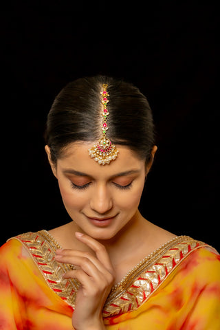 Mathapatti for Festive – Multicolor Maangtika – Shlok Jewels