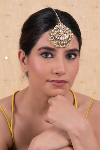 Maangtika for Festive – White Copper by Shlok Jewels