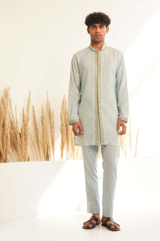 Powder blue tarsh kurta and pant