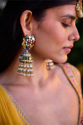 Lehenga Set for Indian Wedding â€“ Spectra Yellow Zardozi by Shyam Narayan Prasad