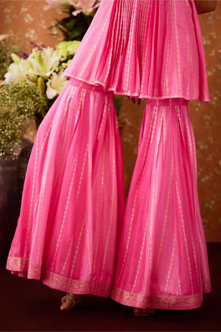 Sharara Set – Pink Festive Wedding – Shyam Narayan Prasad