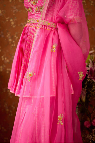 Sharara Set – Pink Festive Wedding – Shyam Narayan Prasad