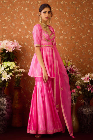 Sharara Set – Pink Festive Wedding – Shyam Narayan Prasad
