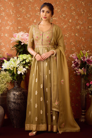 Anarkali Set – Green Festive Wedding – Shyam Narayan Prasad