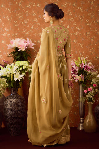 Anarkali Set – Green Festive Wedding – Shyam Narayan Prasad