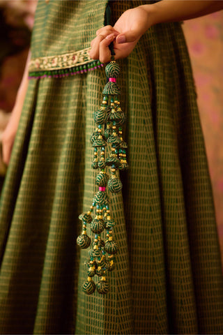 Kurta with Lehenga Set – Green Festive Wedding – Shyam Narayan Prasad