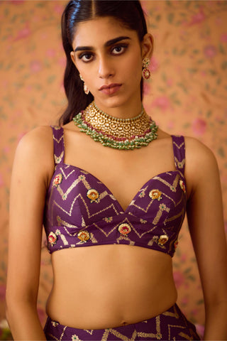 Lehenga Set – Purple Festive Wedding – Shyam Narayan Prasad