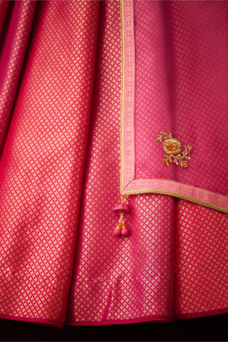 Lehenga Set – Pink Festive Wedding Embroidered – Shyam Narayan Prasad