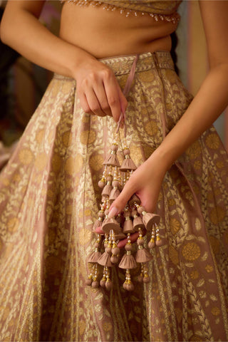 Lehenga Set – Gray Festive Wedding – Shyam Narayan Prasad