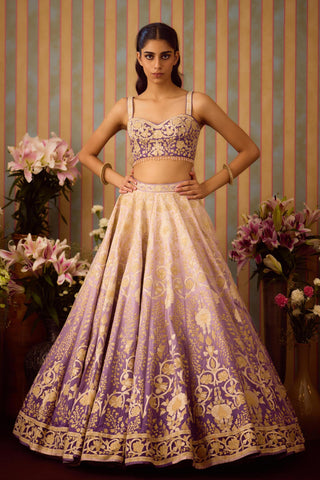 Lehenga Set – Purple Festive Wedding – Shyam Narayan Prasad