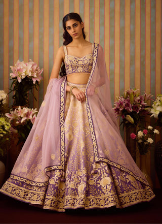 Lehenga Set – Purple Festive Wedding – Shyam Narayan Prasad