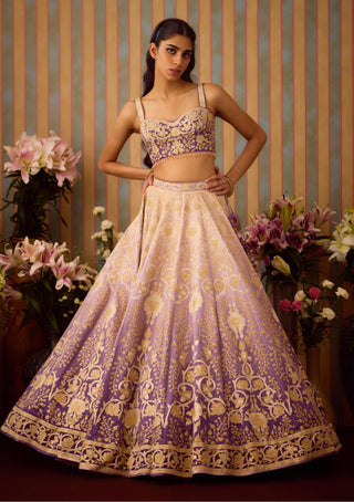 Lehenga Set – Purple Festive Wedding – Shyam Narayan Prasad