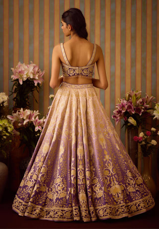 Lehenga Set – Purple Festive Wedding – Shyam Narayan Prasad