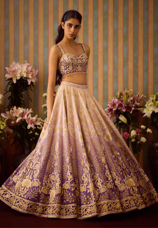 Lehenga Set – Purple Festive Wedding – Shyam Narayan Prasad