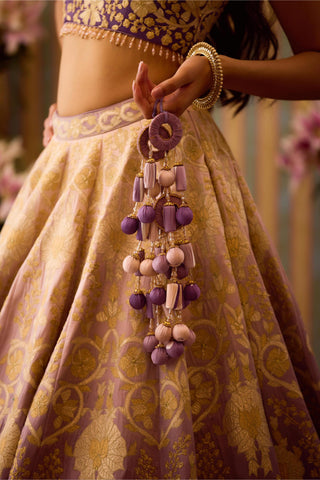 Lehenga Set – Purple Festive Wedding – Shyam Narayan Prasad
