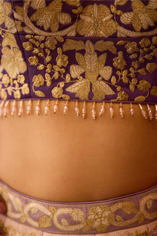 Lehenga Set – Purple Festive Wedding – Shyam Narayan Prasad