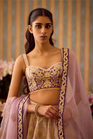 Lehenga Set – Purple Festive Wedding – Shyam Narayan Prasad