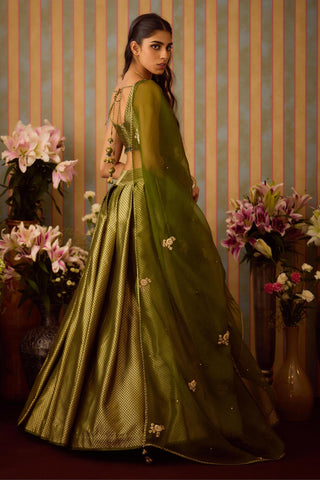 Lehenga Set – Green Festive Wedding – Shyam Narayan Prasad