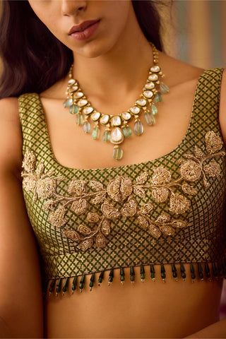 Lehenga Set – Green Festive Wedding – Shyam Narayan Prasad