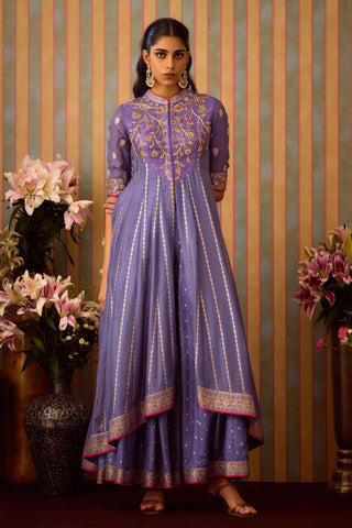 Sharara Set – Purple Festive Wedding – Shyam Narayan Prasad