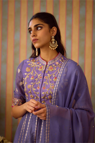 Sharara Set – Purple Festive Wedding – Shyam Narayan Prasad