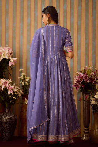 Sharara Set – Purple Festive Wedding – Shyam Narayan Prasad