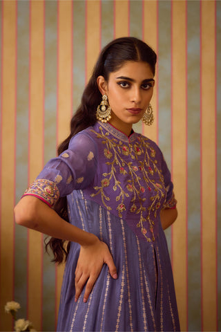Sharara Set – Purple Festive Wedding – Shyam Narayan Prasad