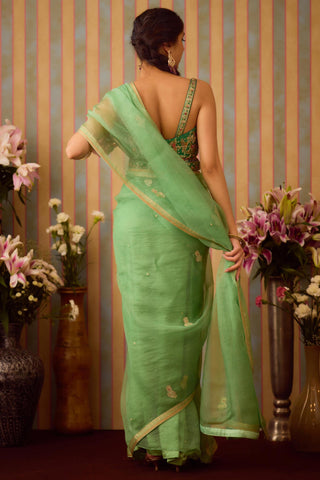 Saree Set – Green Festive Wedding – Shyam Narayan Prasad
