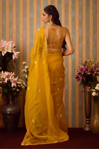 Saree Set – Yellow Festive Wedding – Shyam Narayan Prasad