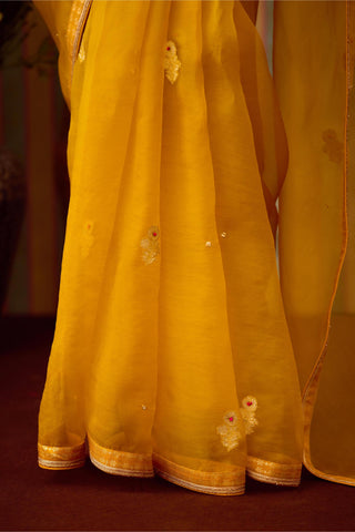 Saree Set – Yellow Festive Wedding – Shyam Narayan Prasad