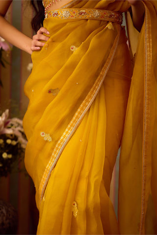 Saree Set – Yellow Festive Wedding – Shyam Narayan Prasad