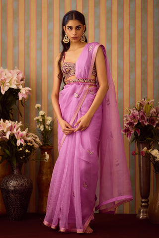 Saree Set – Purple Festive Wedding – Shyam Narayan Prasad